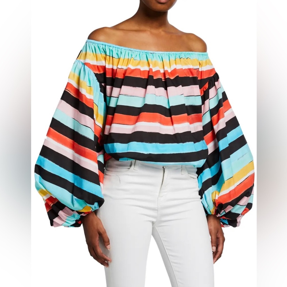 Caroline Constas Andros Off the Shoulder top